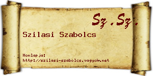 Szilasi Szabolcs névjegykártya