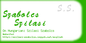 szabolcs szilasi business card